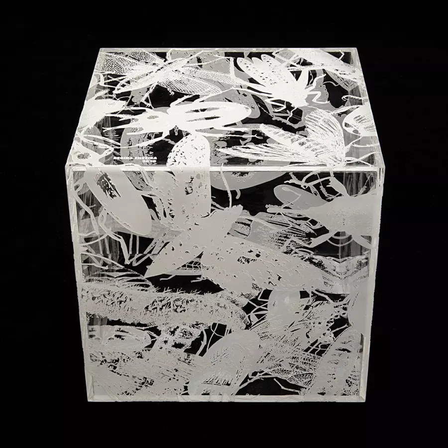Ninho (White), 2020, impressão digital sobre acrílico cristal, 18 x 18 x 18 cm, Edição 15 + 4PA © Bruno Leão